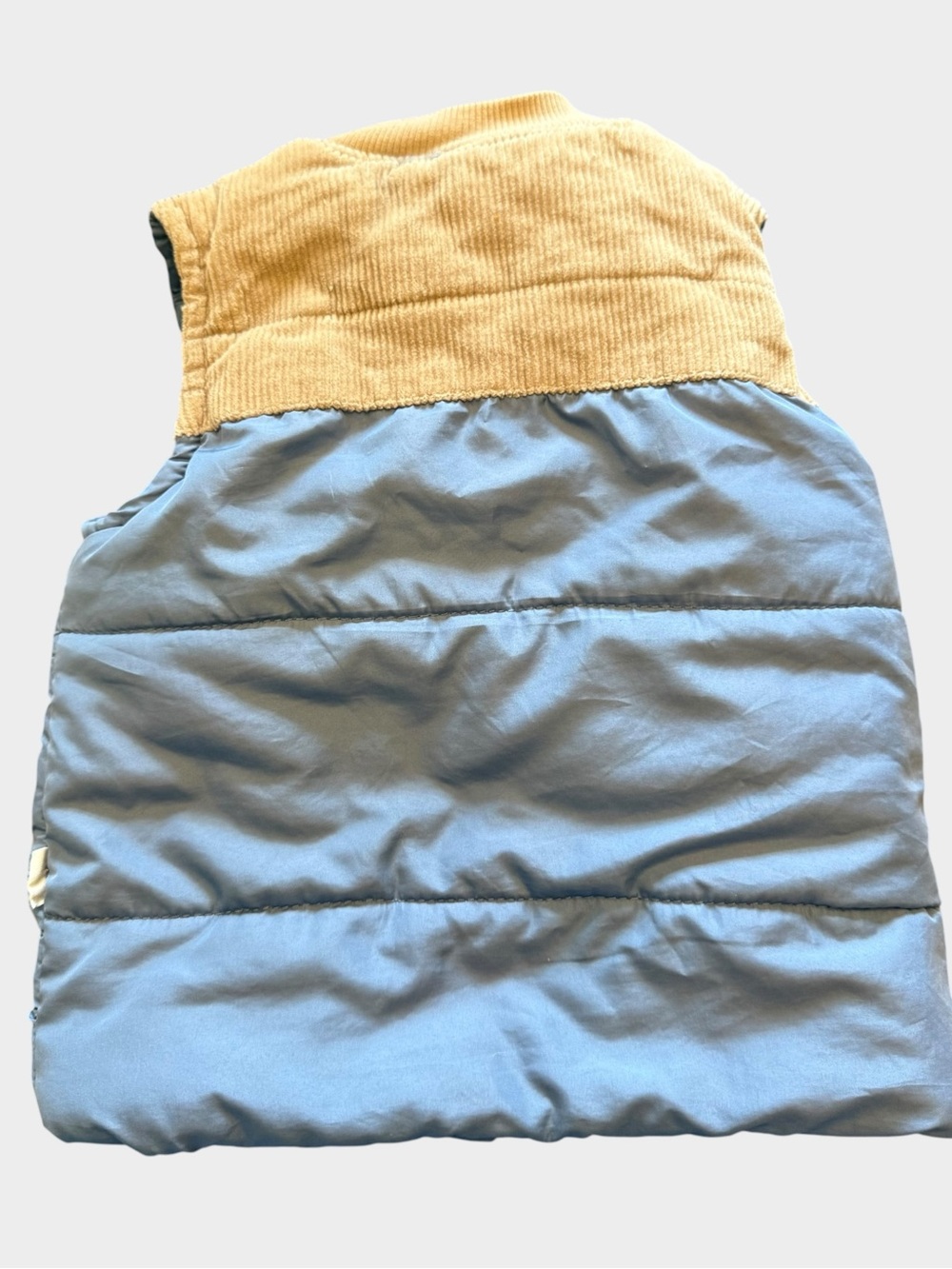 Tahari Kids Light Blue & Tan Puffer Vest - Lightweight Layering, 2T - Picture 2 of 5